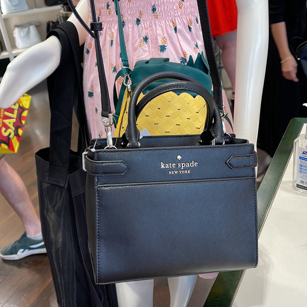 Kate Spade staci small satchel black NWT - Picture 10 of 16
